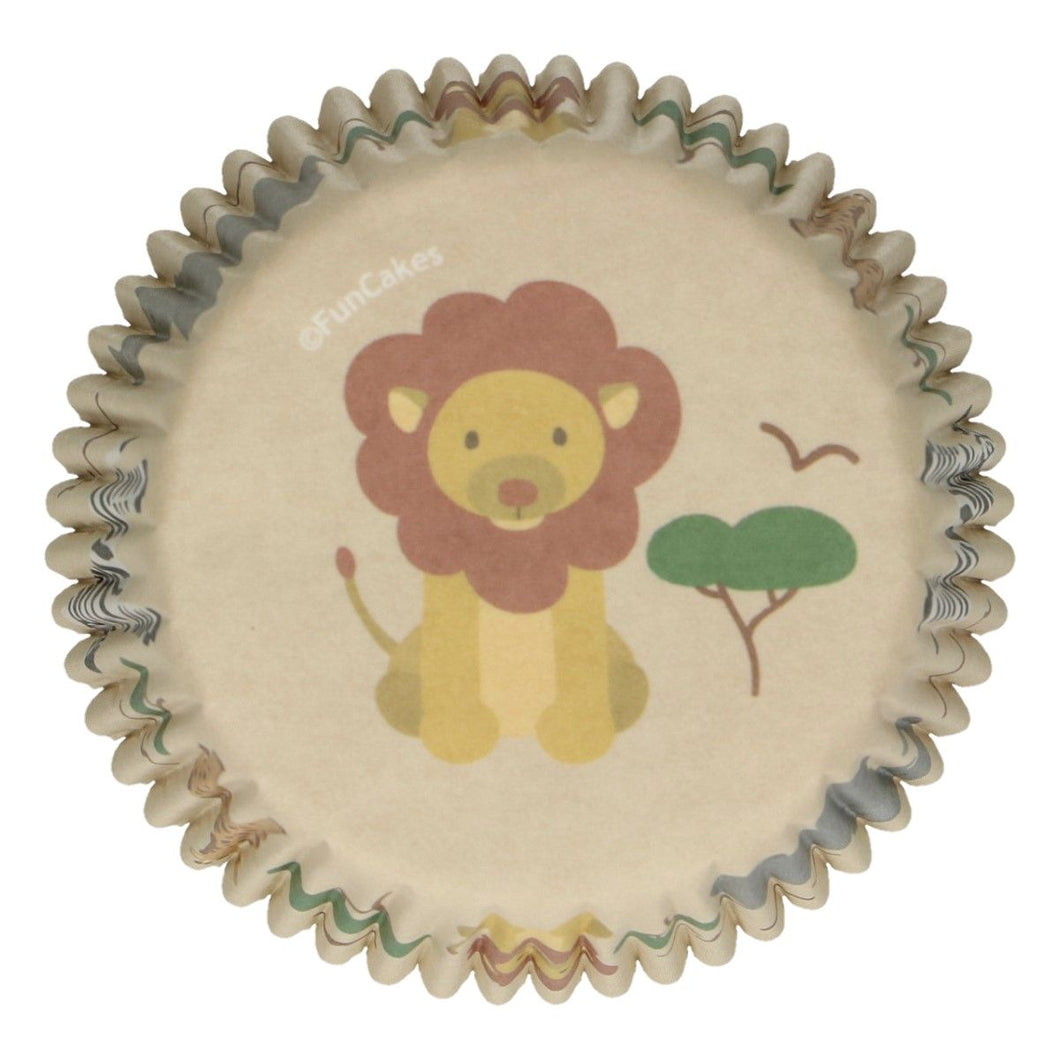 FunCakes Caissettes à Cupcakes -Animaux Safari- pcs/48