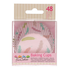 Charger l&#39;image dans la galerie, FunCakes Caissettes à Cupcakes -Plumes Pastel- pcs/48
