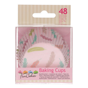 FunCakes Caissettes à Cupcakes -Plumes Pastel- pcs/48