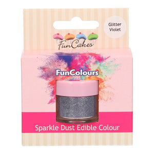 FunCakes Poudre Alimentaire Scintillante - Glitter Violet
