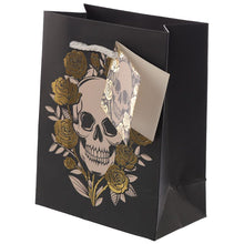 Charger l&#39;image dans la galerie, Sac cadeau métallique Skulls &amp; roses - Crânes (Petit)
