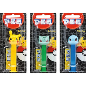 Bonbons PEZ Pokémon avec recharge aux fruits - 8,5G, 3 designs disponibles (aléatoire)