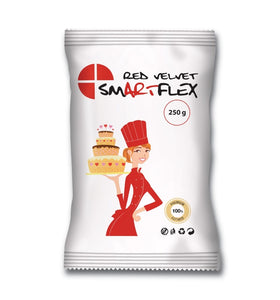 SmartFlex Pâte à Sucre Velours - Rouge - 250g