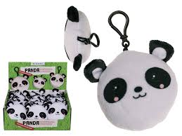 Porte clef peluche avec mousqueton - Panda