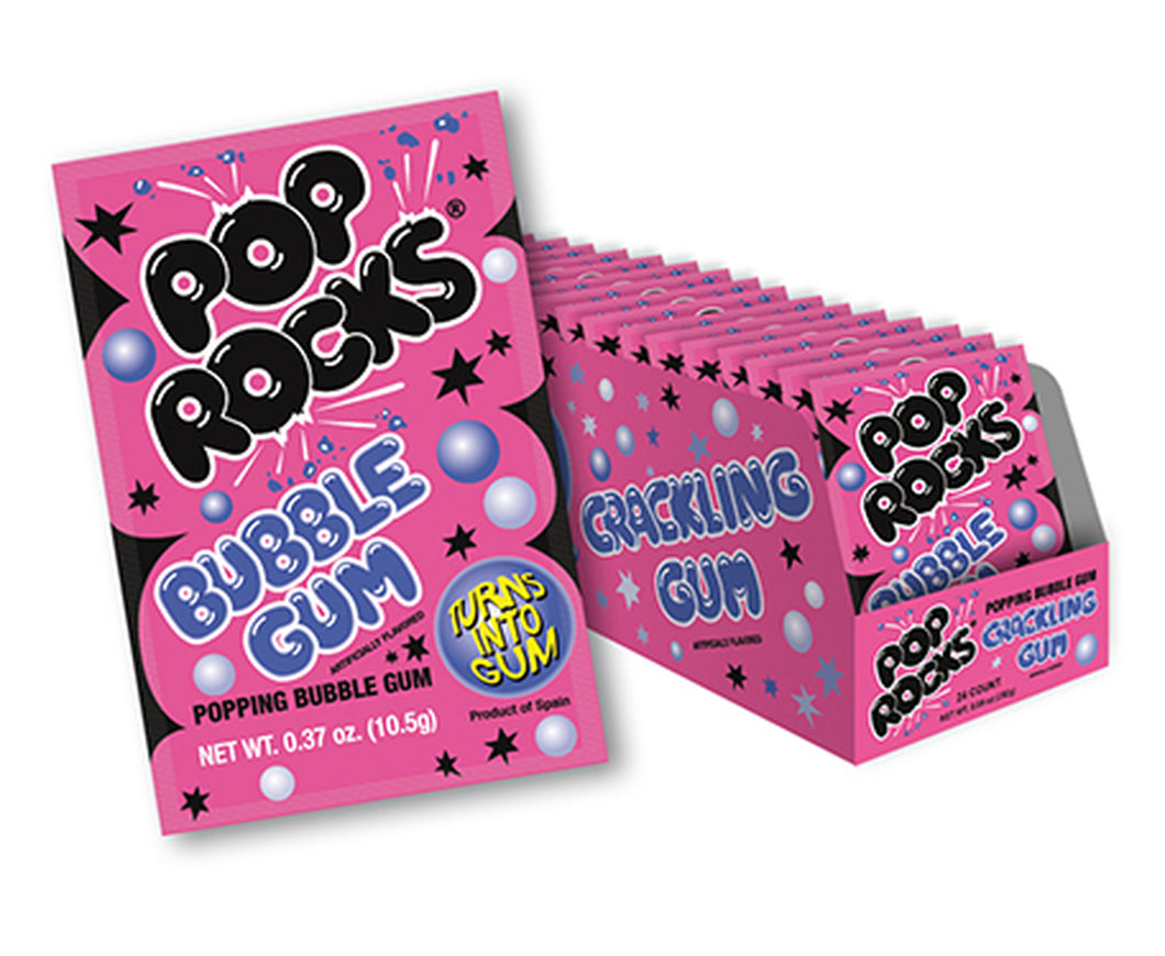 Pop Rocks - Sucre pétillant - Bubble Gum 10,5 Gr