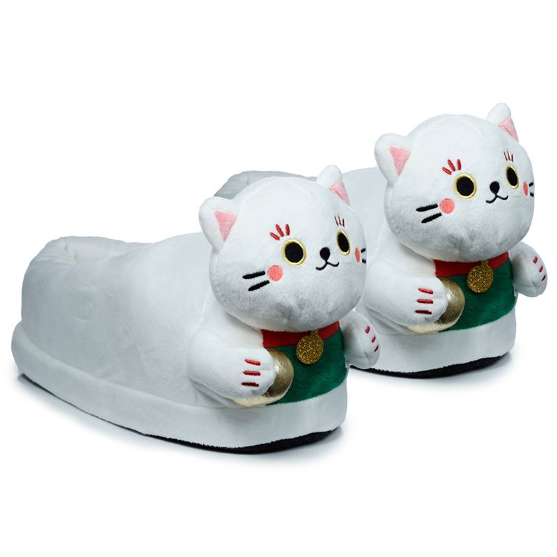 Pantoufles Maneki Neko (taille unique)