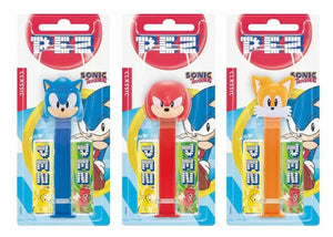Bonbons PEZ Sonic avec recharge aux fruits - 8,5G, 3 designs disponibles (aléatoire)