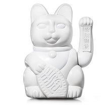 Charger l&#39;image dans la galerie, Chat porte-bonheur Maneki Neko - Blanc, H 30 cm
