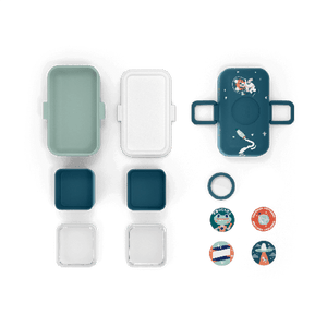 Lunch Box MONBENTO Pour Enfant MB TRESOR Cosmic Bleu 0.8L