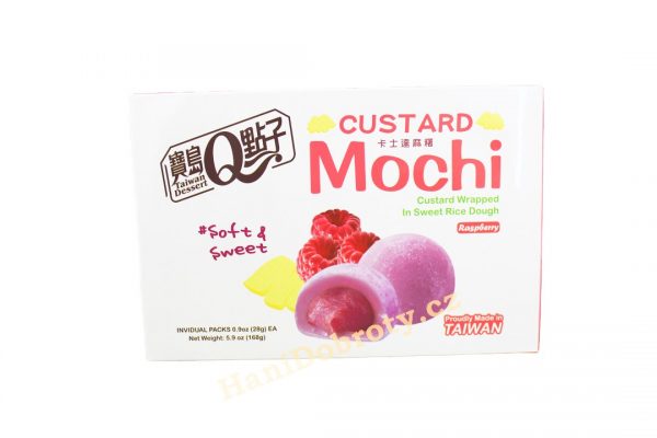 Custard mochi - Framboise par 6 - 168gr