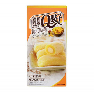 Mochi Roll - Mangue et Lait 5pcs - 150G (TAIWAN DESSERT Q)